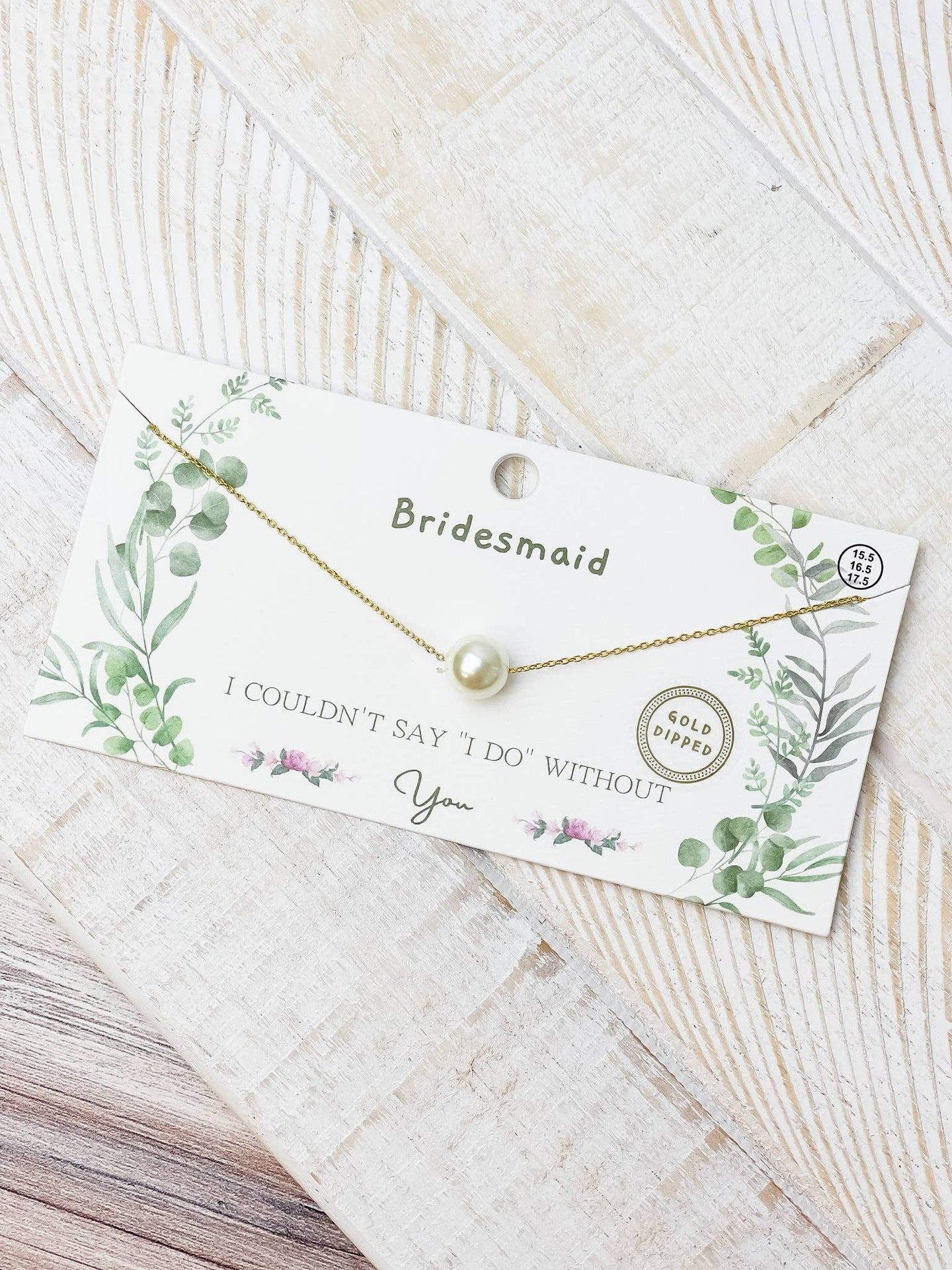 Bridesmaid Pearl Necklace