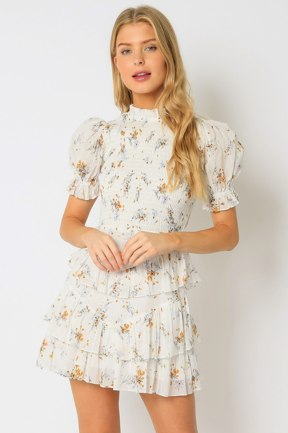 Let Love Blossom Smock Dress