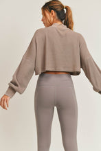 Load image into Gallery viewer, Waffle Knit Crop Top - Mocha