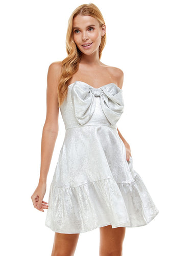 Shades of Shimmer Strapless Dress