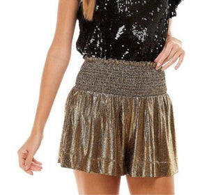 City Sparkle Shorts - Gold