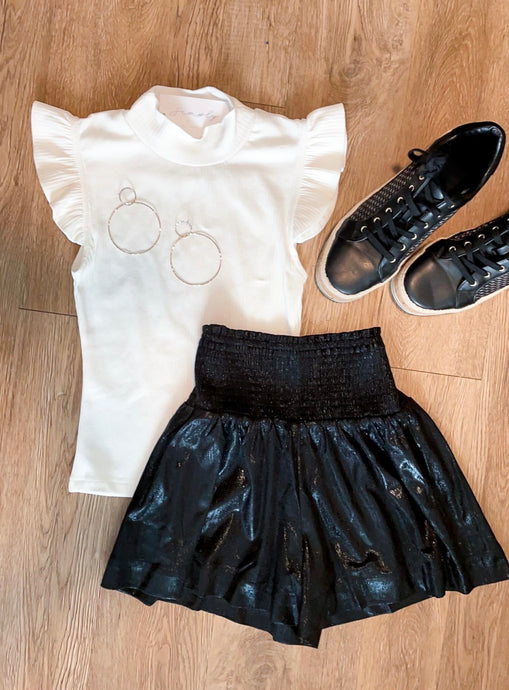 City Sparkle Shorts - Black